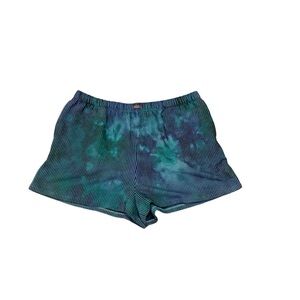 Lunya Tie Dye Seersucker Short Sz XL Cotton